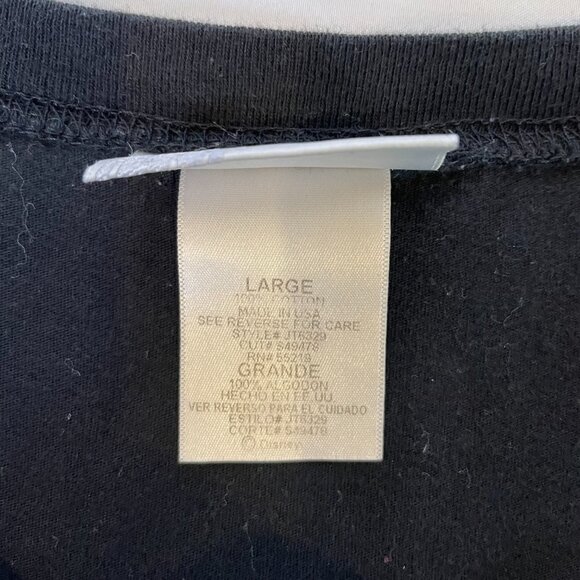 Disney Girl's Size L Mickey Tee Black with Leopard Short Sleeve Round Neck - Picture 6 of 7